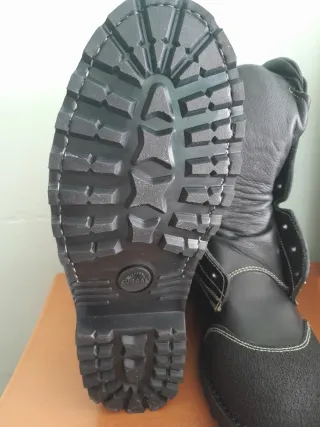 Botas de cuero negras Talla 45