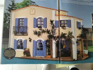Casita de muñecas mediterránea rústica