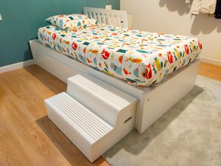 Cuna convertible con cambiador