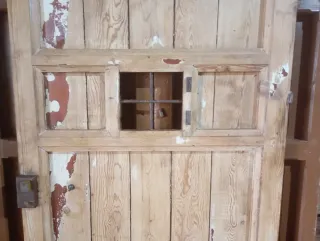 🇪🇸Puerta antigua 1 hoja madera maciza 93x199cm