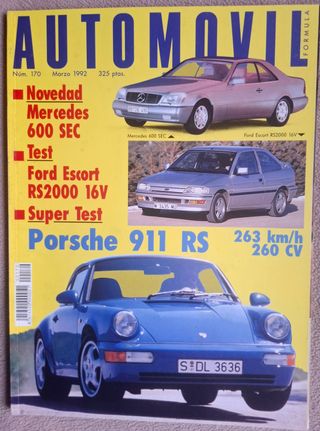 Revista Automovil No170 marzo de 1992-9