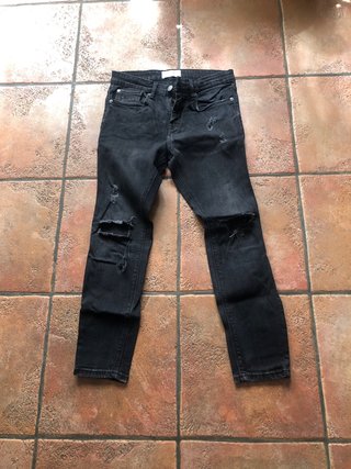 Pantalones vaqueros Pull&Bear hombre grises
