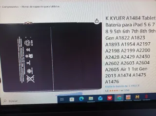 Batería Original iPad A1484 Li-ion