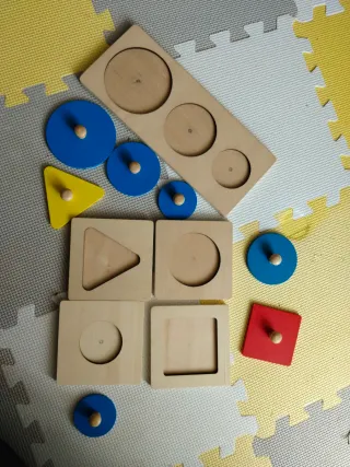 Puzzle Montessori Formas Geométricas Madera
