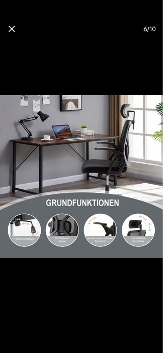 Silla de Oficina Ergonómica Symio Negra