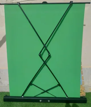 Pantalla de proyección verde