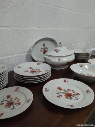 Vajilla Bavaria floral 28 piezas Sin Usar