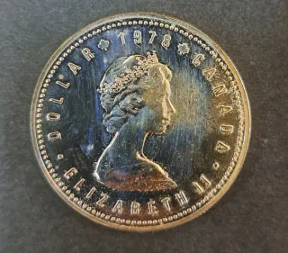 Moneda Canadá 1978 Dólar Isabel II