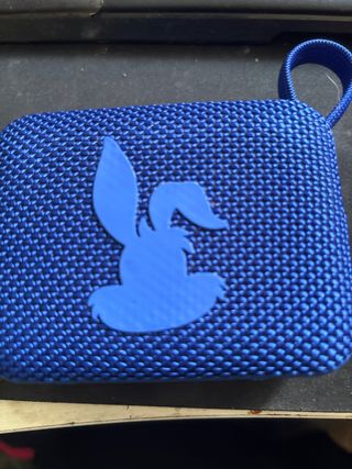 Altoparlante Bluetooth Blu con Design Coniglio