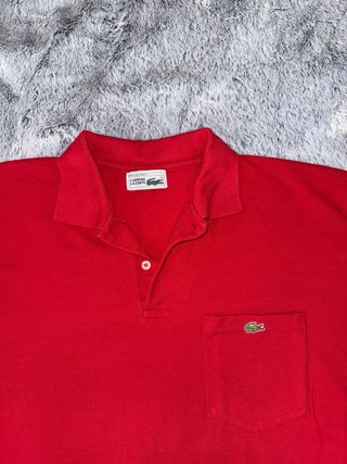Polo Lacoste Rojo Talla L