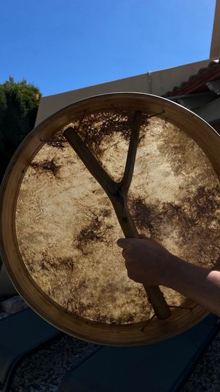 Tamburi sciamanici artigianali da 53 cm nuovi