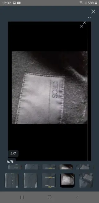 Abrigo paño ASOS negro