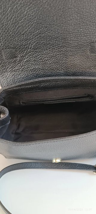 Borsetta in pelle nera