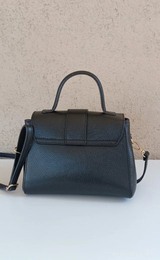 Borsetta in pelle nera
