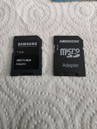 LOTE - 6 TARJETAS - ADAPTADOR - MICRO SD