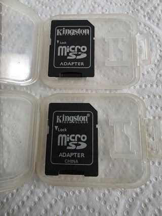 LOTE - 6 TARJETAS - ADAPTADOR - MICRO SD
