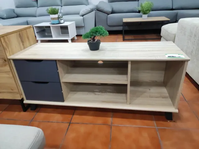 Mueble TV 120cm Madera y Metal