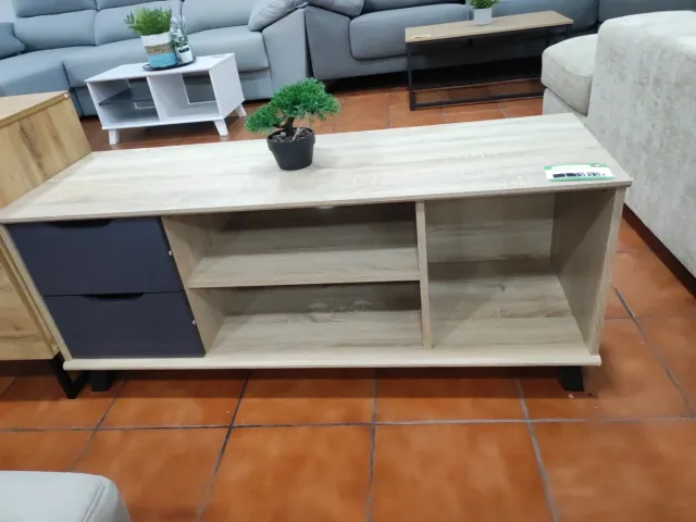 Mueble TV 120cm Madera y Metal
