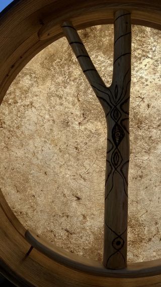 Tamburi sciamanici artigianali da 51 cm