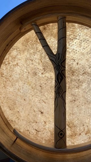 Tamburi sciamanici artigianali da 51 cm