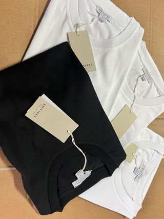 Lote 4 T-shirts Sunspel M Preto