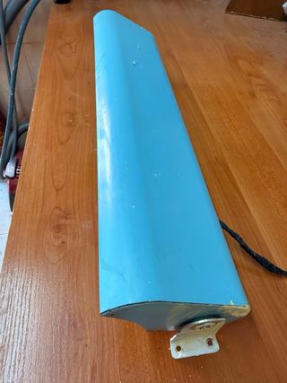 Lámpara Fluorescente Vintage Azul Metálica
