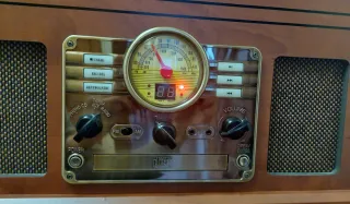 Tocadiscos Inves Retro CD USB Radio Agujas