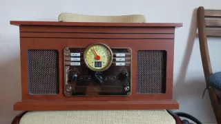 Tocadiscos Inves Retro CD USB Radio Agujas