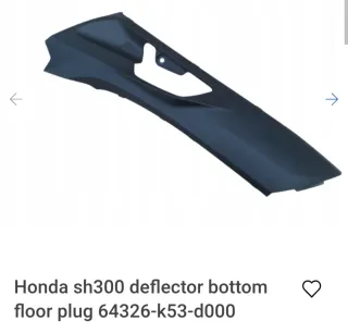 Honda SH300 Deflector Negro
