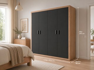 Armario Grande 4 Puertas Batientes /Muebles Nuevos
