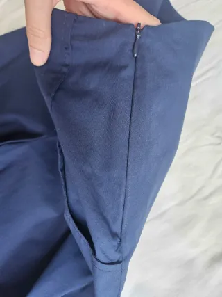 Pantalón ancho azul