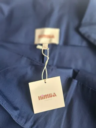 Pantalón ancho azul