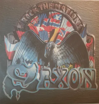 vinilo de Saxon - Rock the Nations (1986, edición