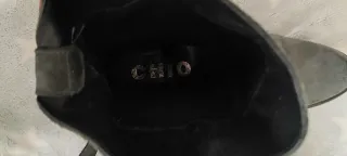 Botas de piel grises talla 40