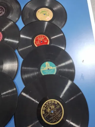 Discos de pizarro antiguos