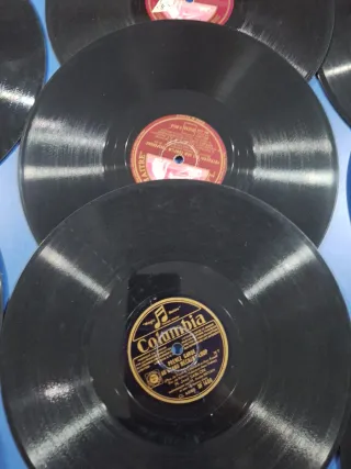 Discos de pizarro antiguos