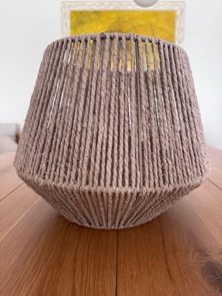Lámpara Colgante Papel Trenzado Beige