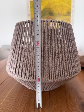 Lámpara Colgante Papel Trenzado Beige