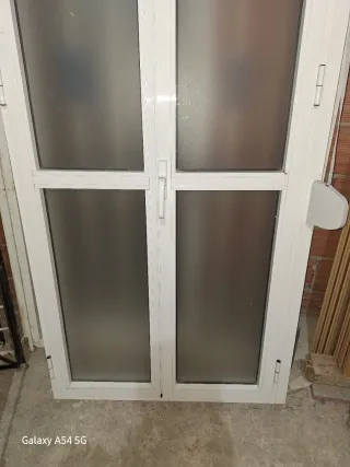 Balconera aluminio 96x216 cristal normal