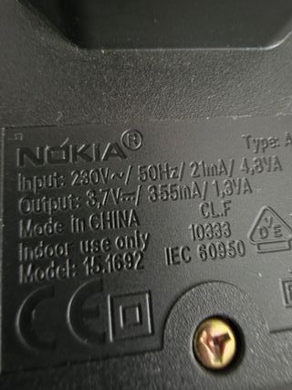 CARGADOR - NOKIA - ORIGINAL - ACP-7E