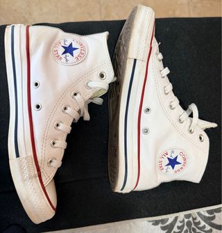 Converse Bota Piel Blanca Talla 37