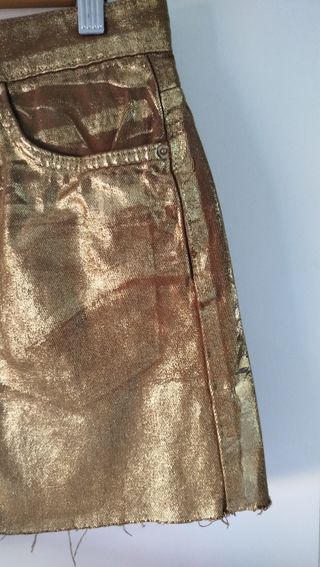 Minifalda dorada