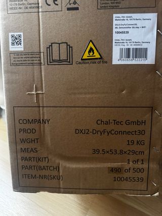 Deshumidificador Klarstein DryFy Connect Smart 30L