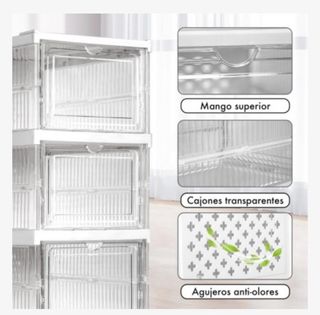 Cajas de Almacenamiento Apilables Transparentes