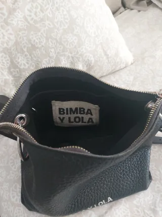 Bolso Bimba y Lola Negro y Plata Original