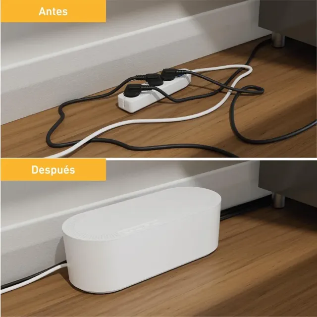D-Line Caja Organizadora Cables Blanca