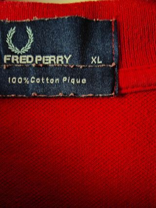 Polo Fred Perry Rojo Talla XL