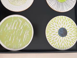 6 bonitos Posavasos ce tonos verdes