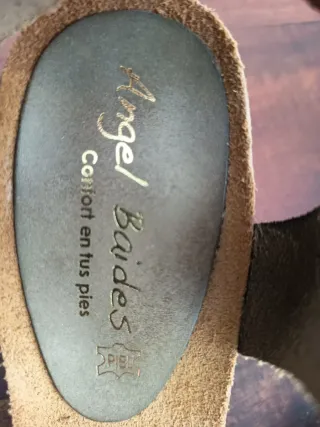 Sandalias Piel fabricadas en España, talla 38