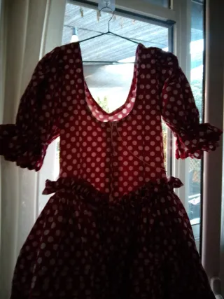 Vestido de Flamenca Lunares Talla Única